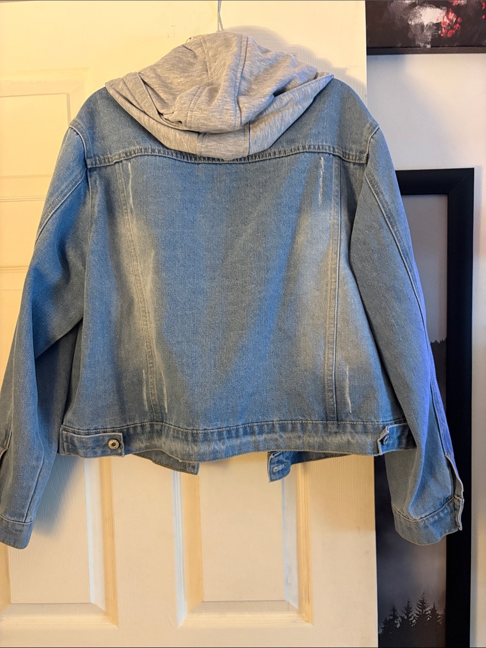 Torrid Relaxed Hooded Denim Jacket - Picture 2 of 2